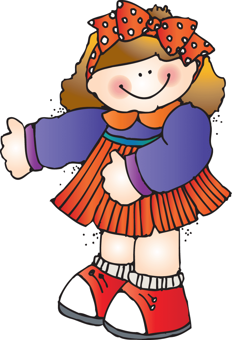 Girl pin page clipart vector