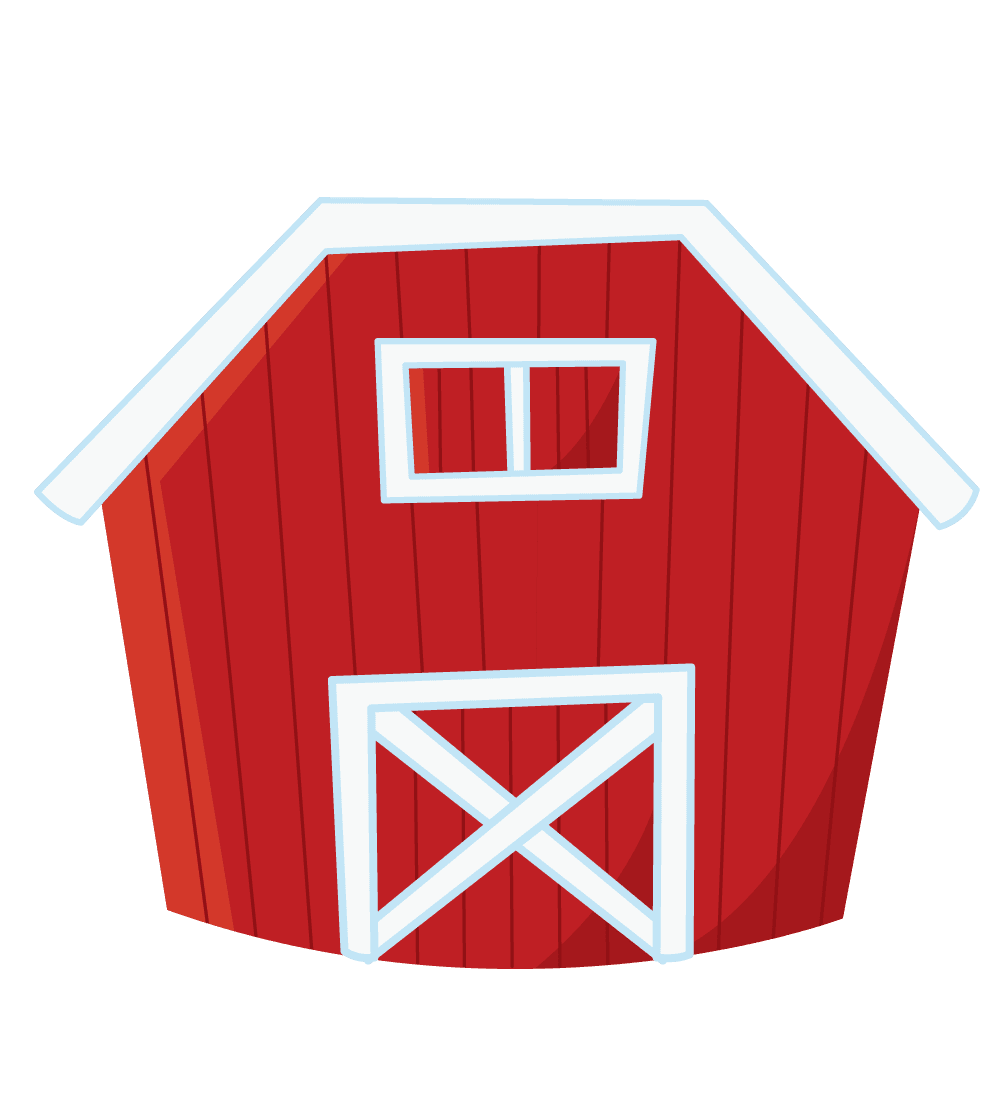 Barn pin page clipart image