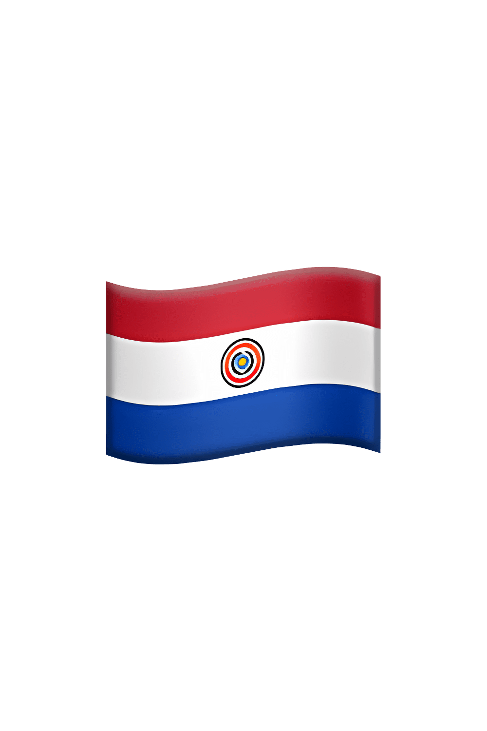 Flag paraguay emoji clipart vector