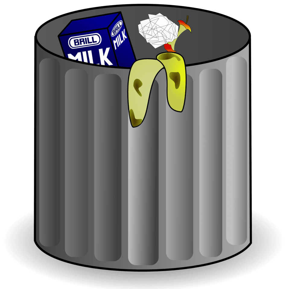 Clipart image trash can id