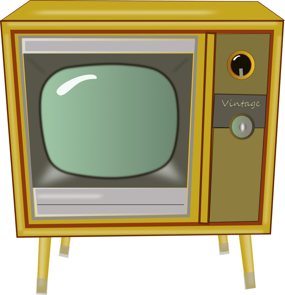 Clipart image vintage tv id