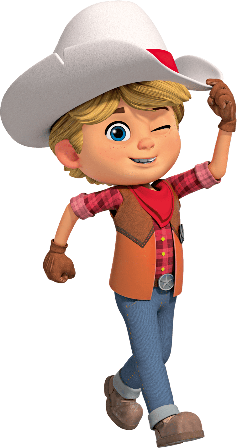 Cowboy pin page clipart picture