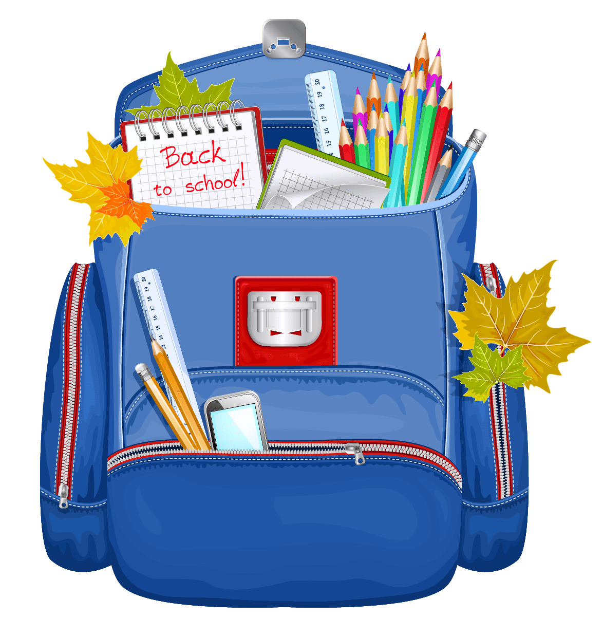 School supplies cliparts tema educa logo