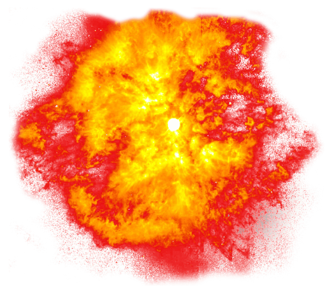 Hot fire explosion clipart photo