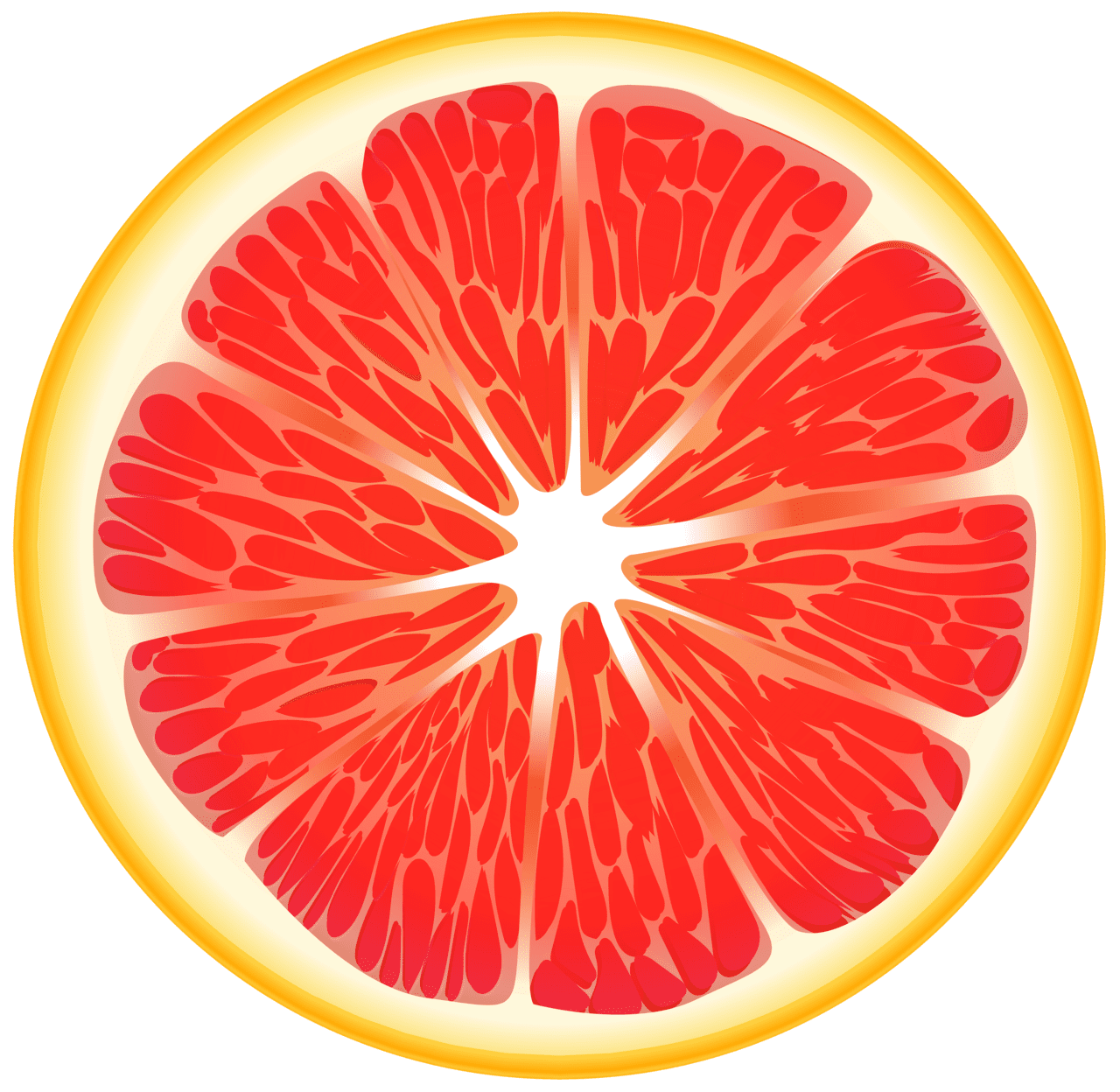 Red orange slice clipart image high quality images and