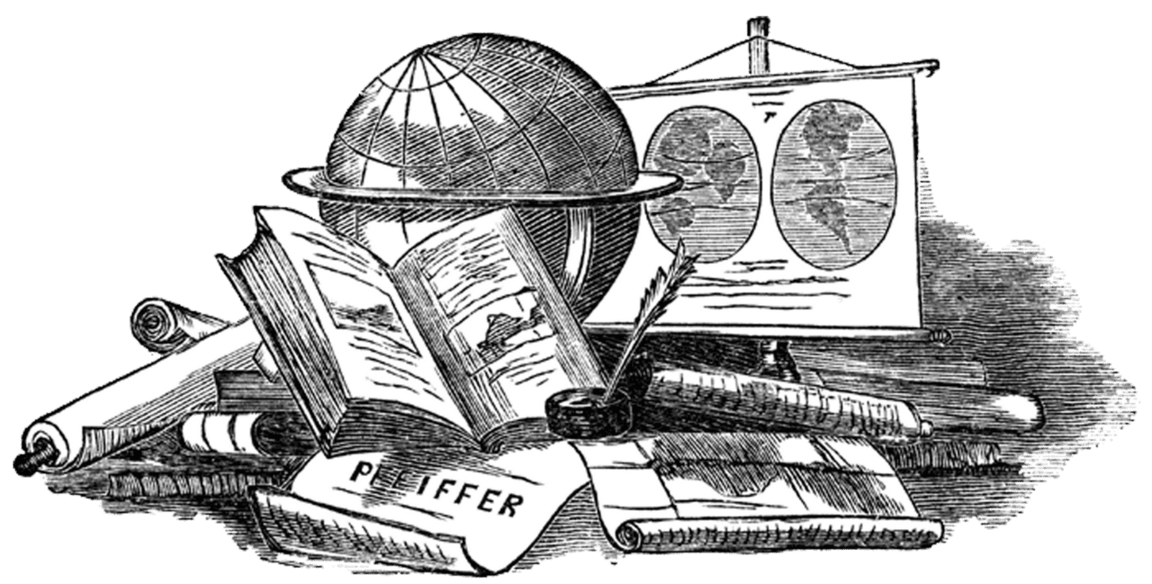 Open book pin page clipart image 2