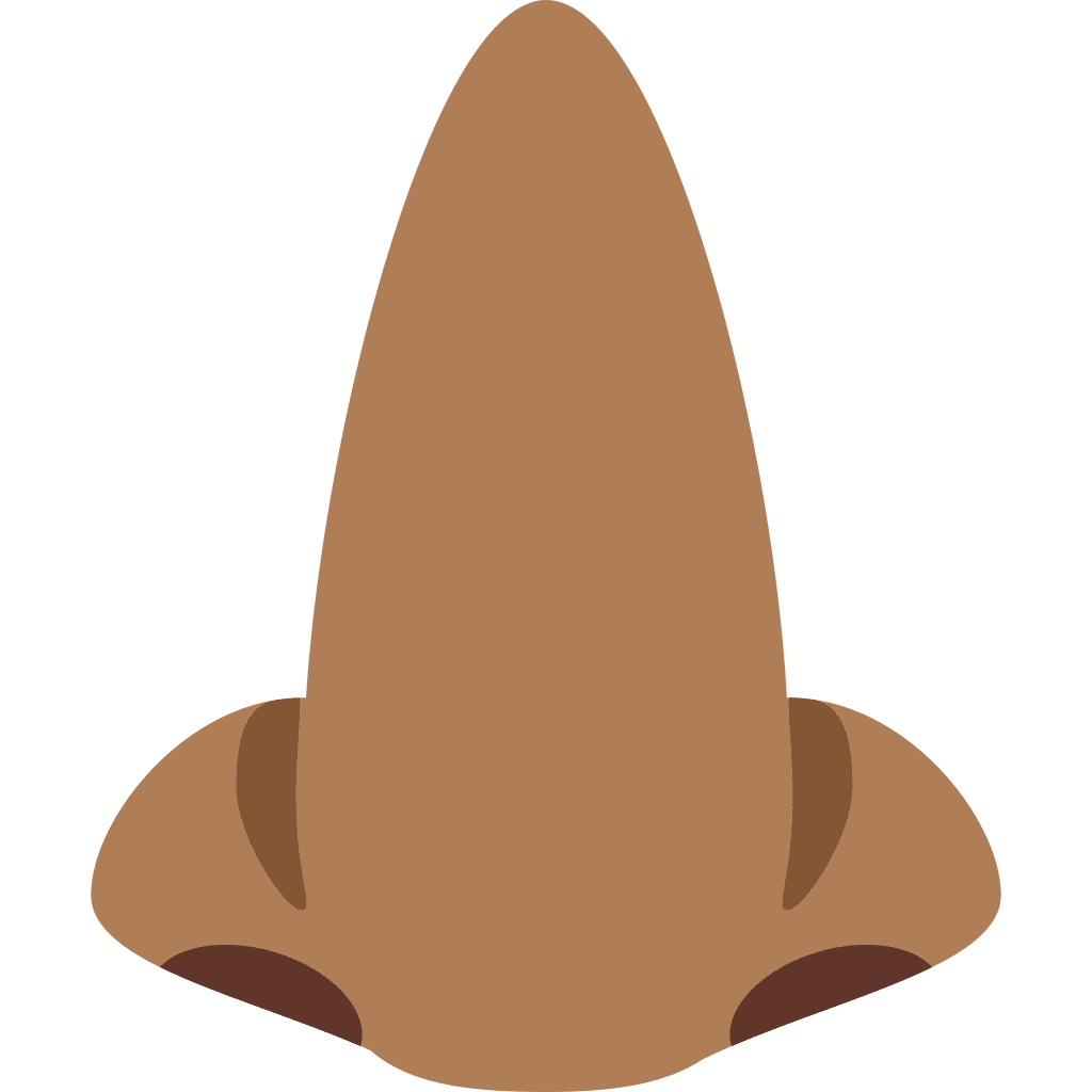 Nose medium dark skin tone emoji clipart picture