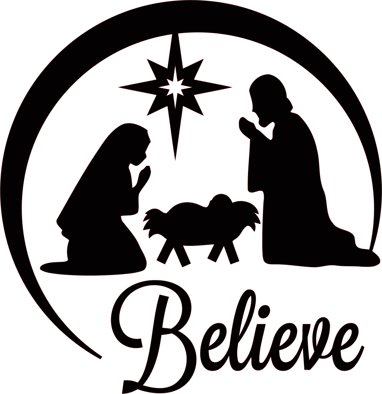 Nativity scene manger christmas of jesus clipart church photo