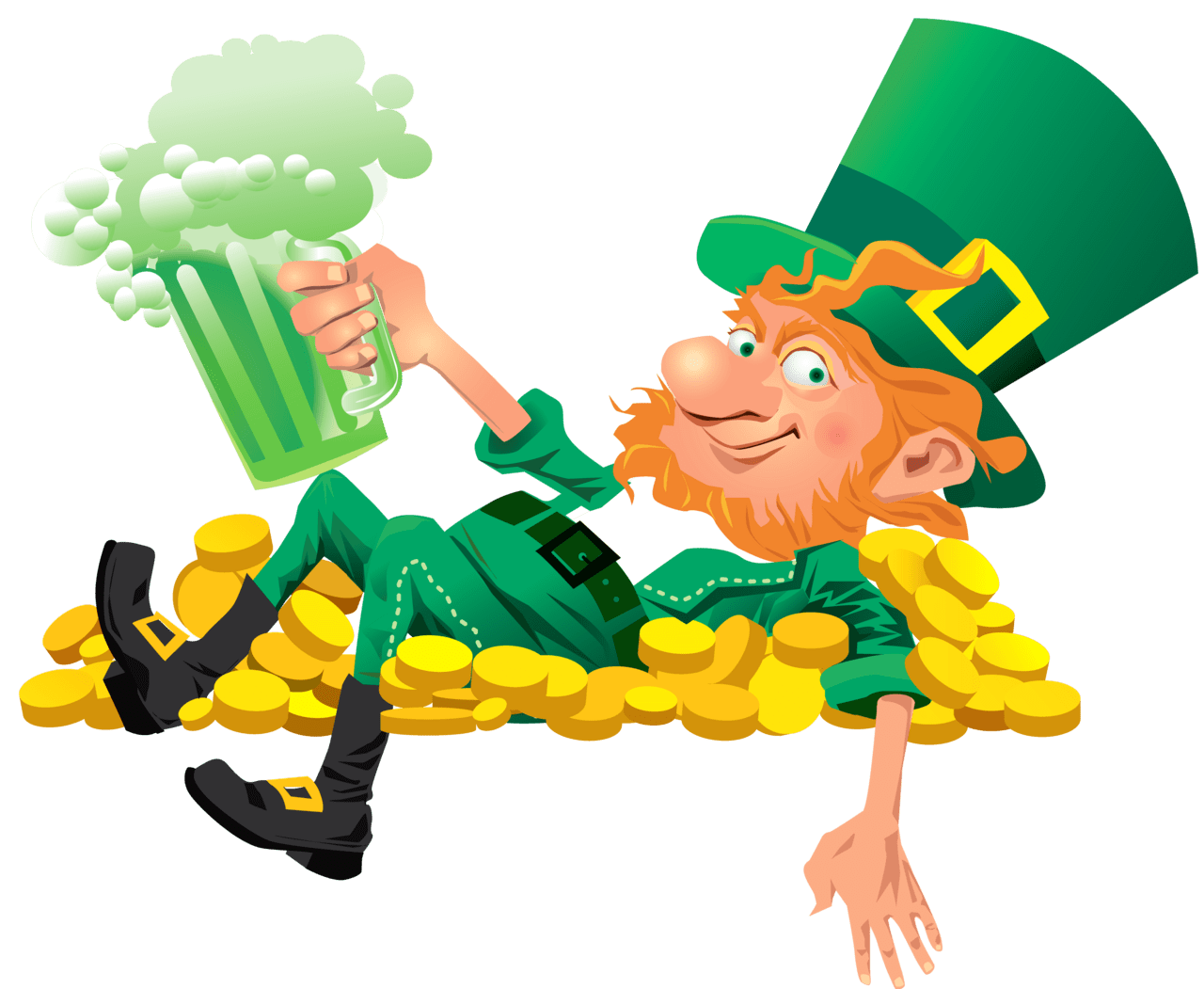 St patricks day leprechaun beer clipart suggest picture