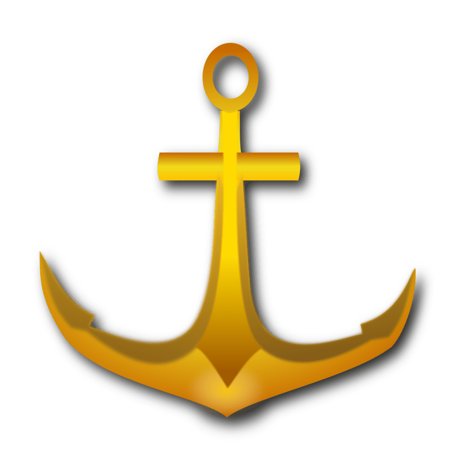 Clipart image golden anchor id