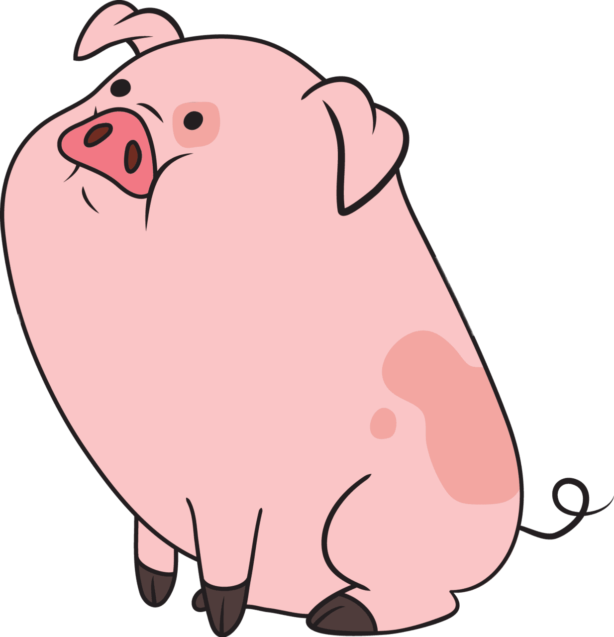 Piglet pato gravityfalls cerdo pig sticker by oscarjsjsjs clipart transparent