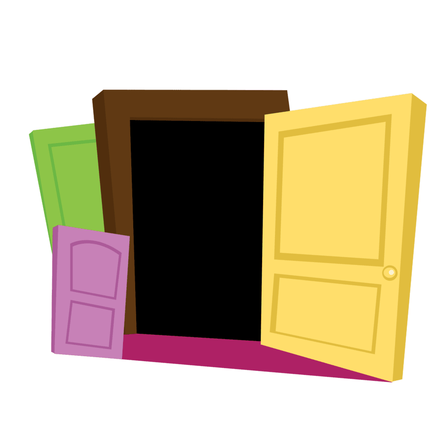 Door pin page clipart free