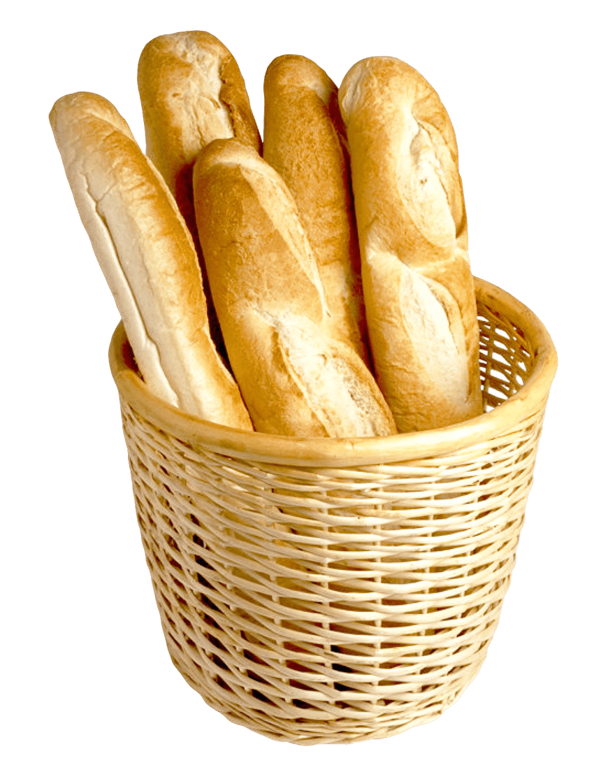 French bread basket clipart photo