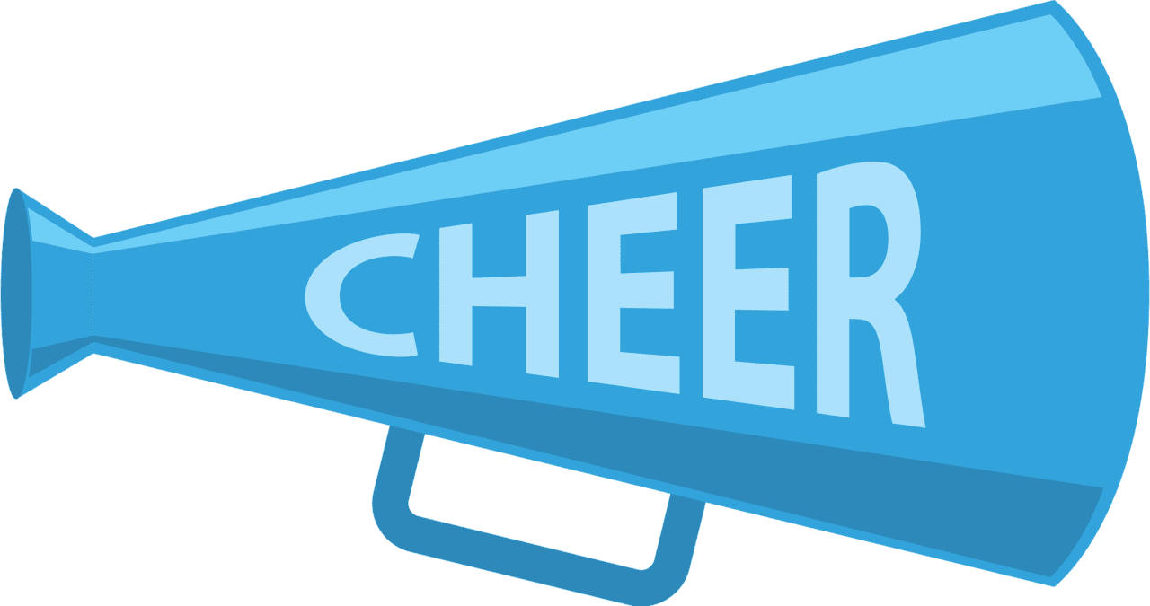 Cheerleading megaphone images clipart