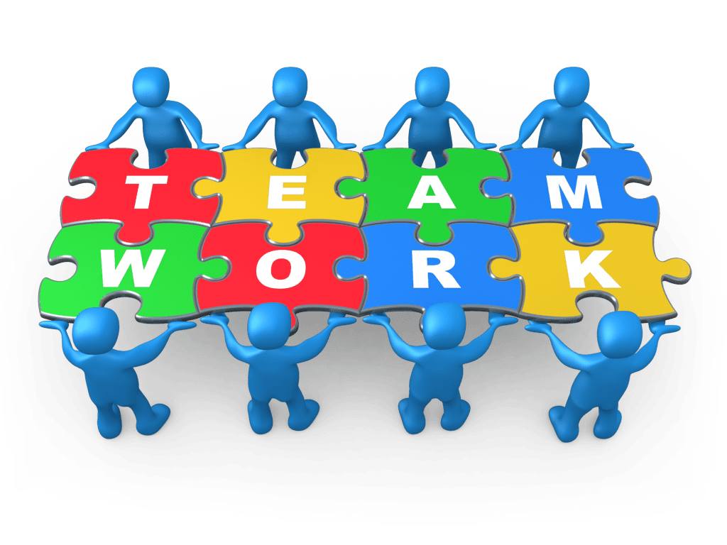 Teamwork team work site title clipart vector