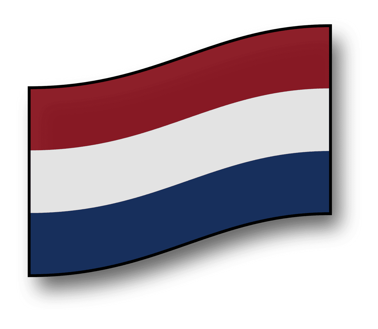 Netherlands flag clipart all vector