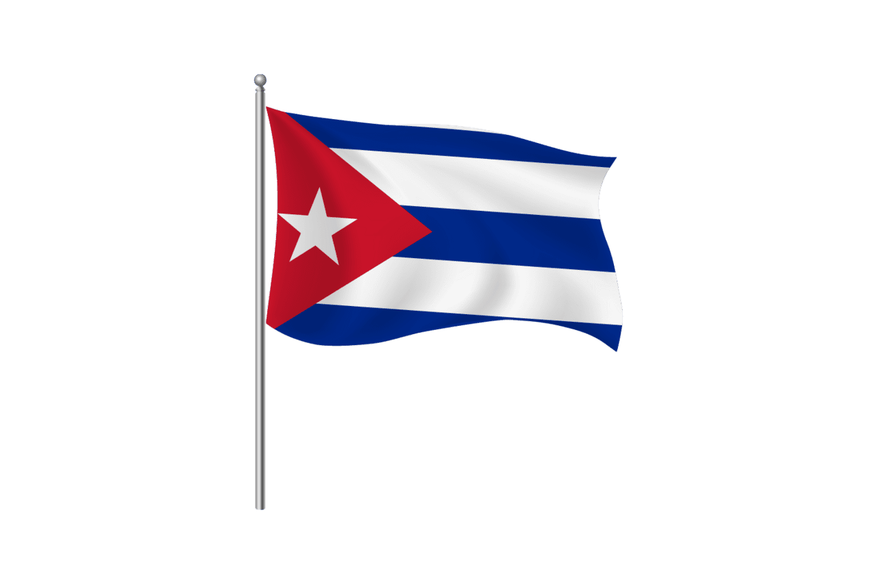 The flag of cuban shapes seek clipart background