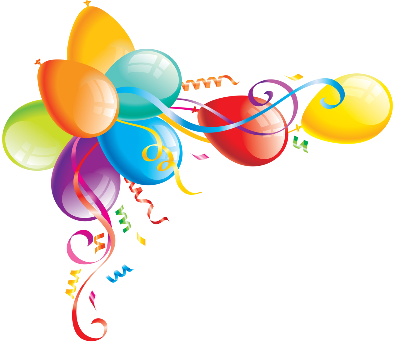 Confetti page clipart photo