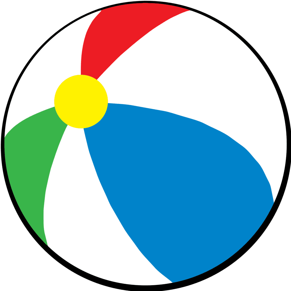 Clipart image simple beach ball id