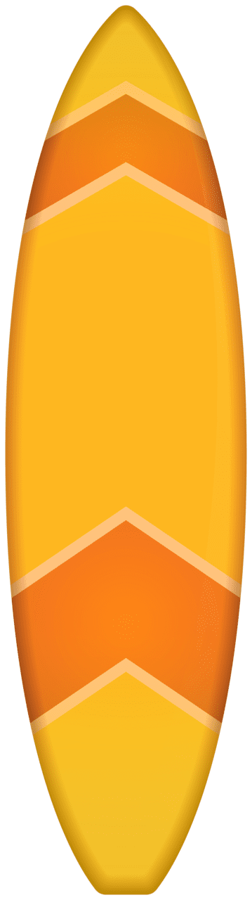 Surfboard orange clipart high quality images and