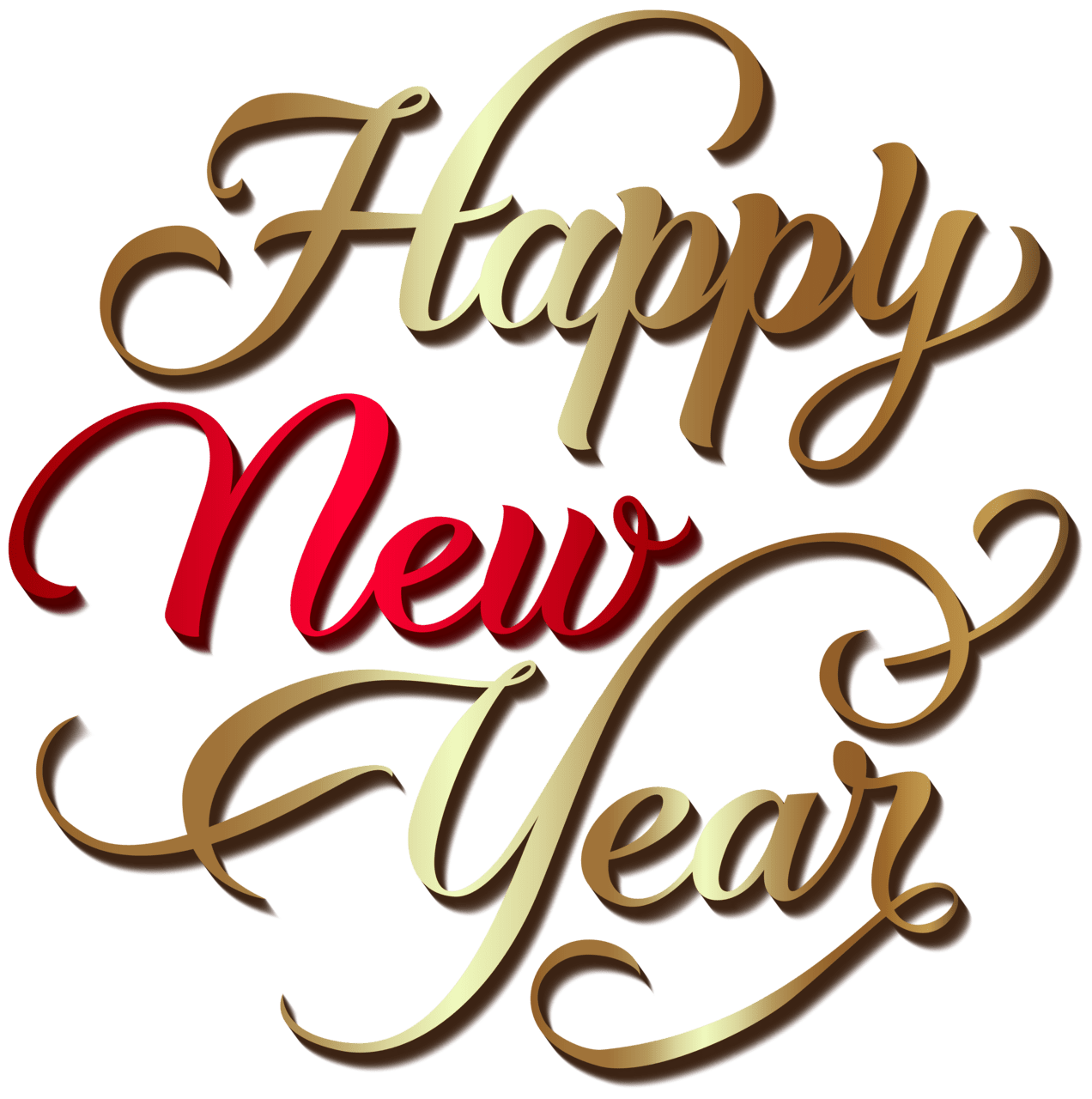 Happy new year text clipart high quality images and