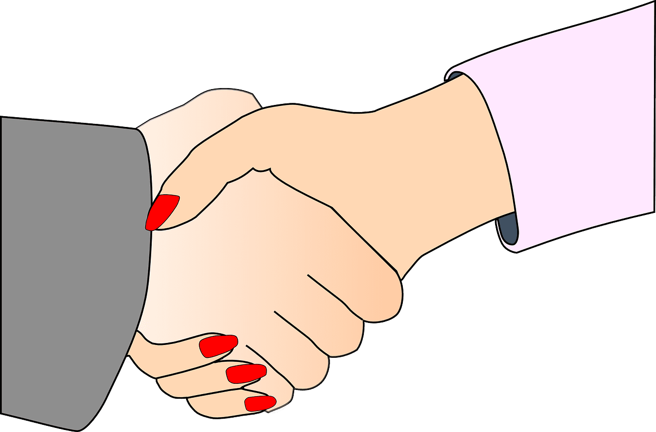 Handshake new job spell finding spelling clipart logo