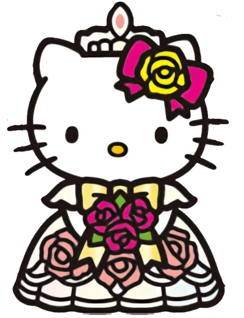 Hello kitty pin page clipart photo 3