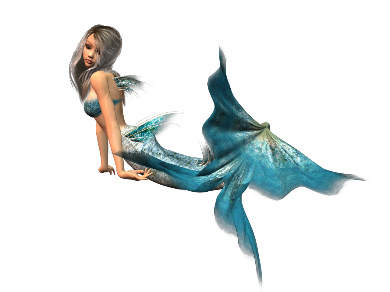 Mermaid image with background clipart