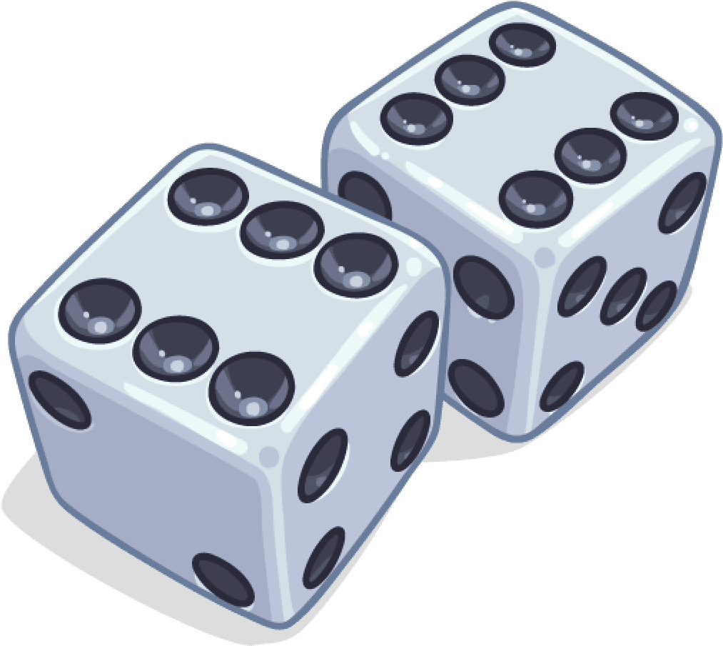 Lucky dice clipart large size image