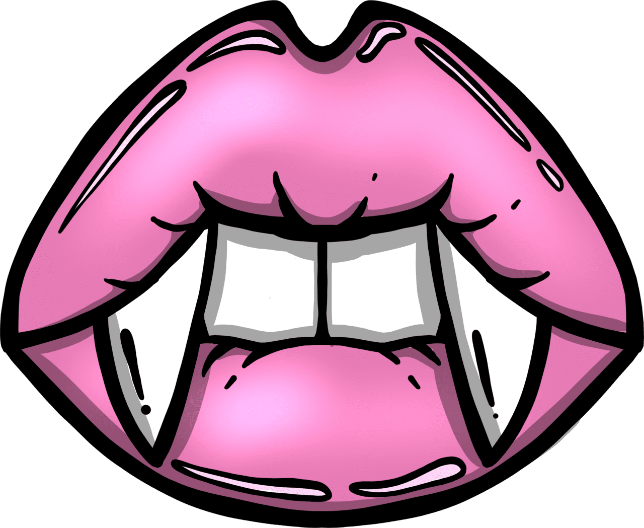 Teeth toedit pastelgoth by kittiekat clipart picture