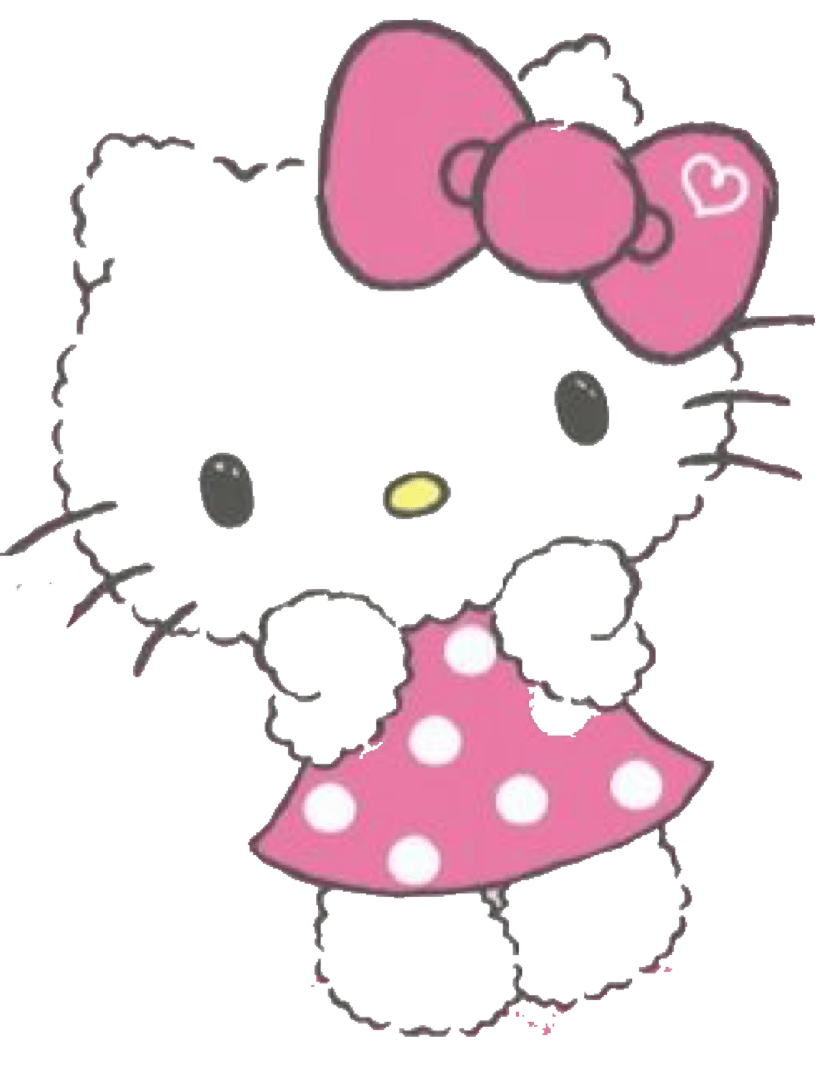 Hello kitty pin page clipart transparent 4