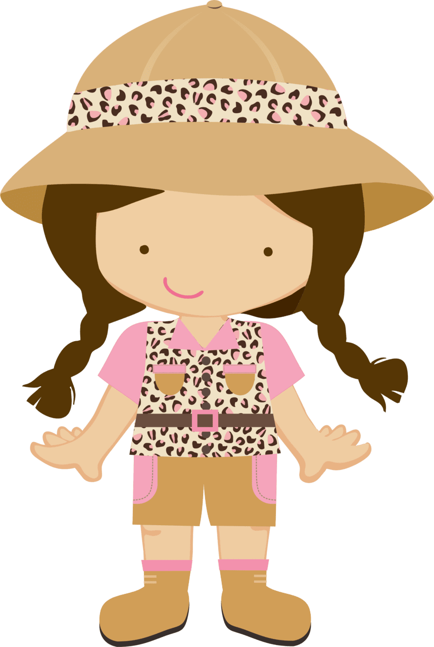 Cowgirl hat pin page clipart background 3