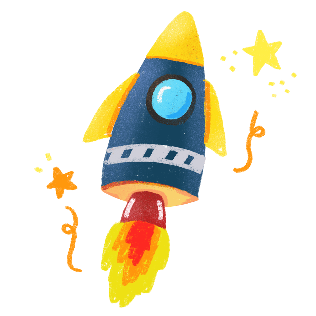 Rocket pin page clipart transparent 4