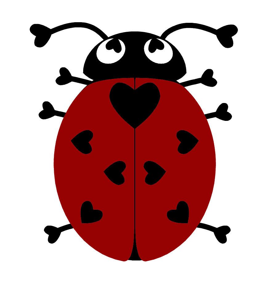 Ladybug pin page clipart clip art