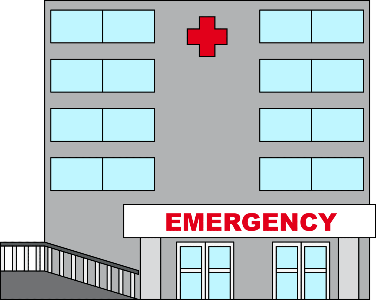 Hospital pin page clipart logo