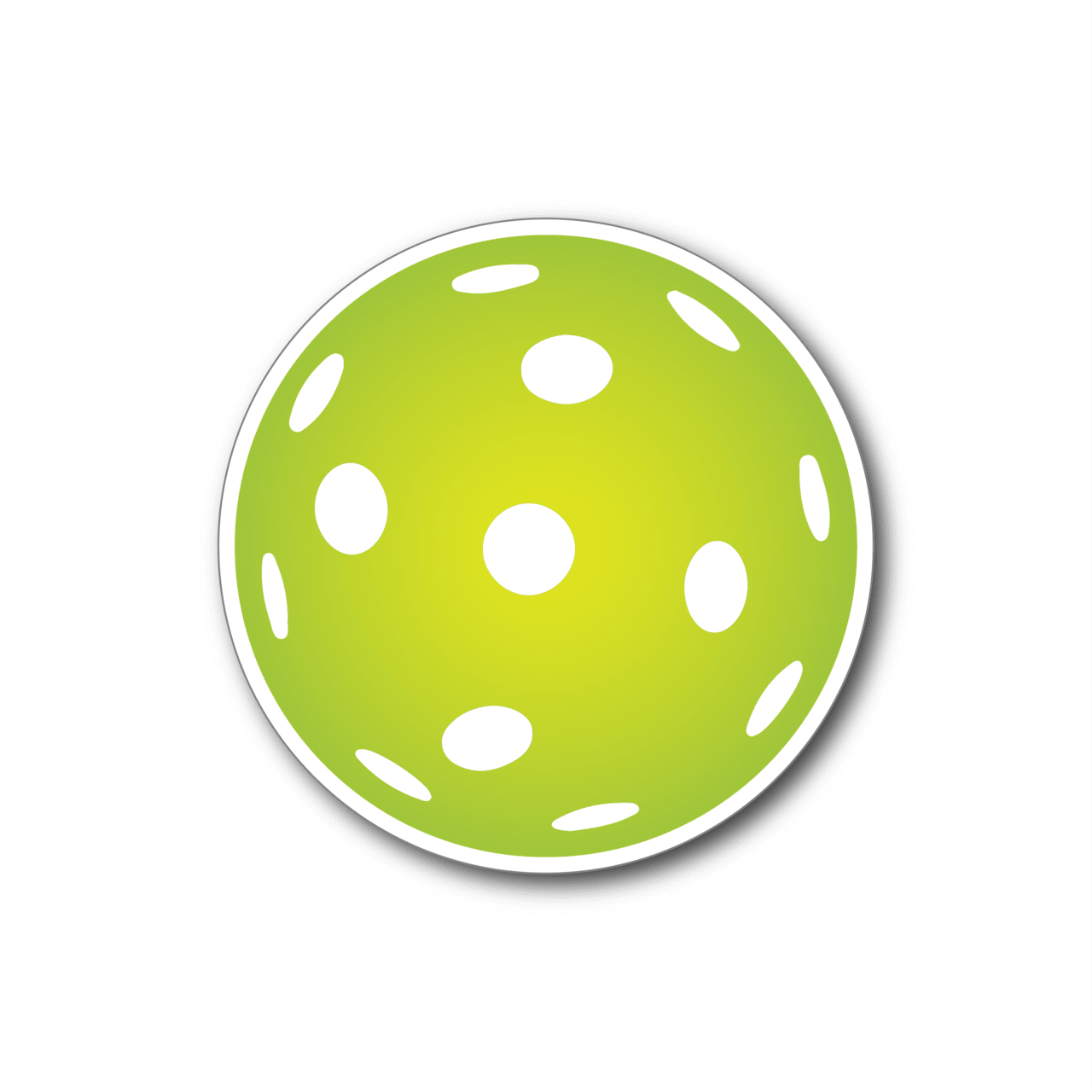 Pickleball magnet green clipart free