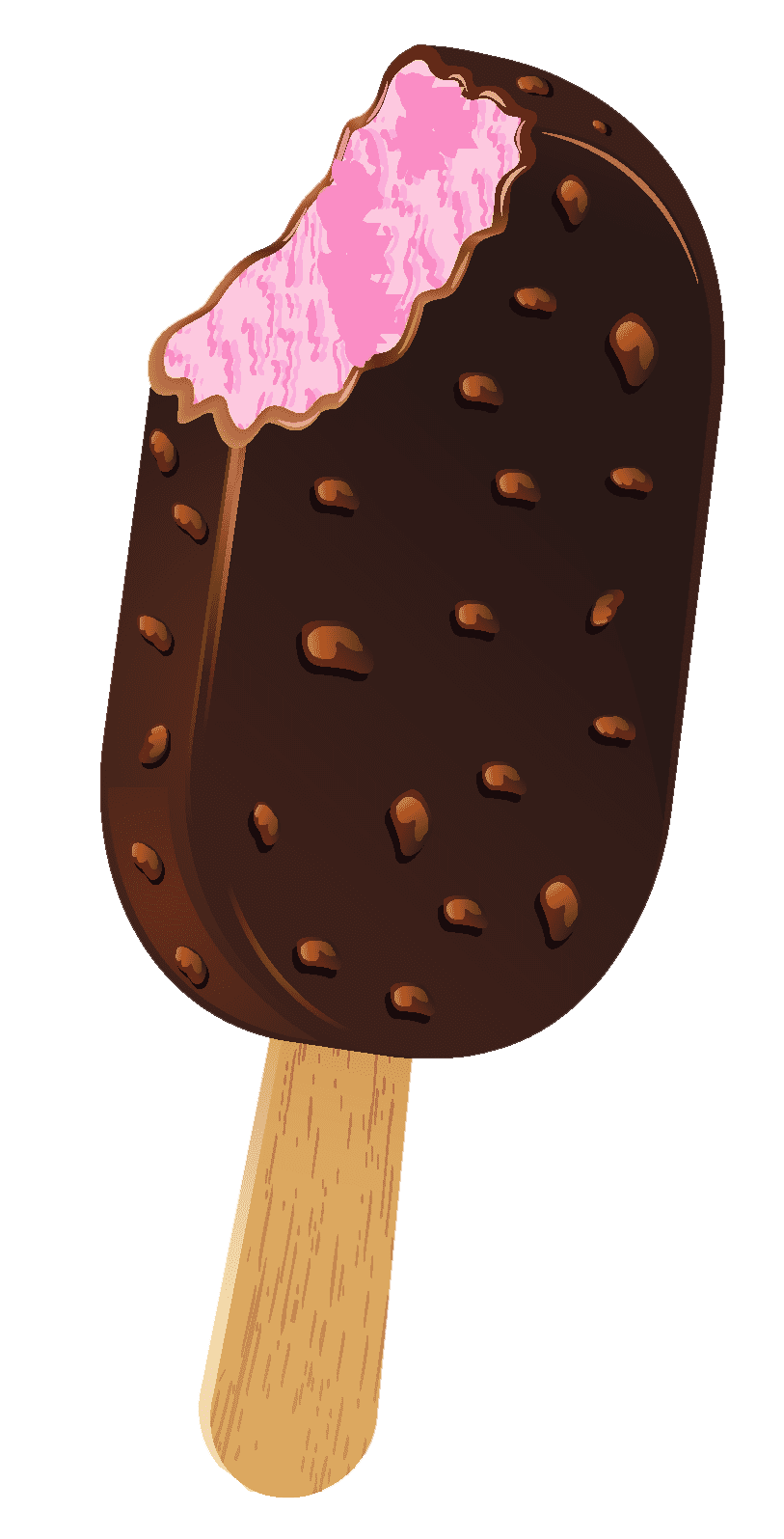 Popsicle ice cream stick clipart vector