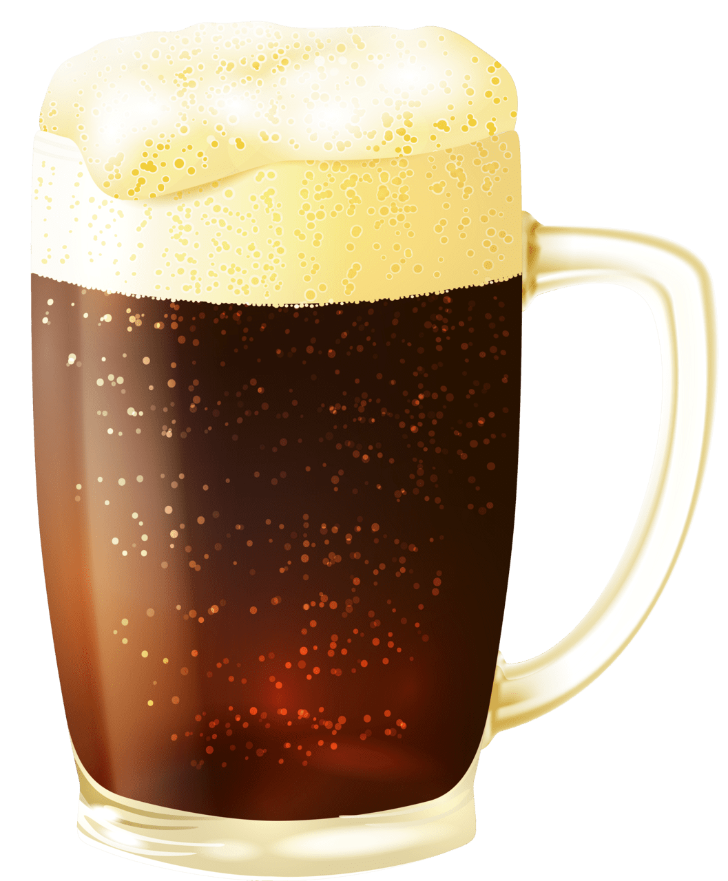 Mug of dark beer vector clipart image