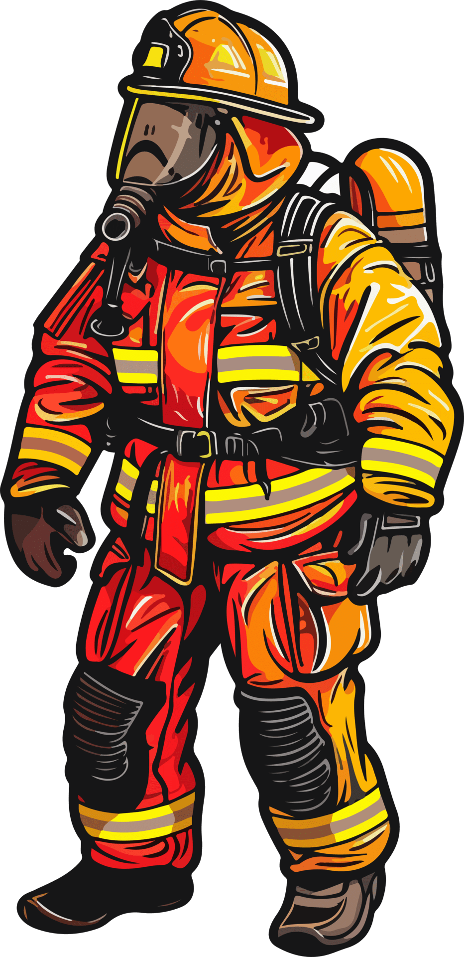 Firefighter clipart design clip art