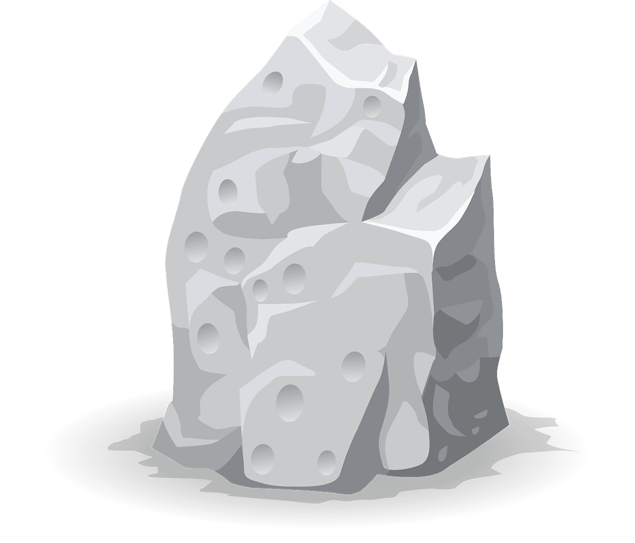 Stone rock nature vector graphic clipart
