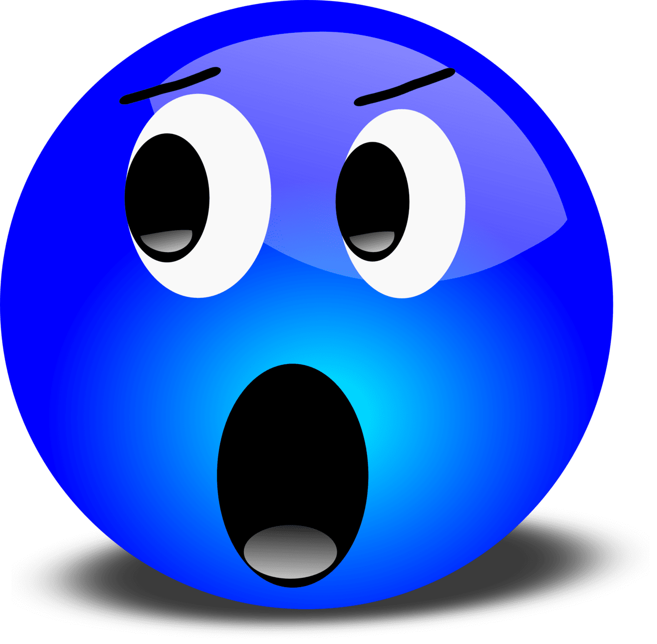 Yelling smiley face clipart picture