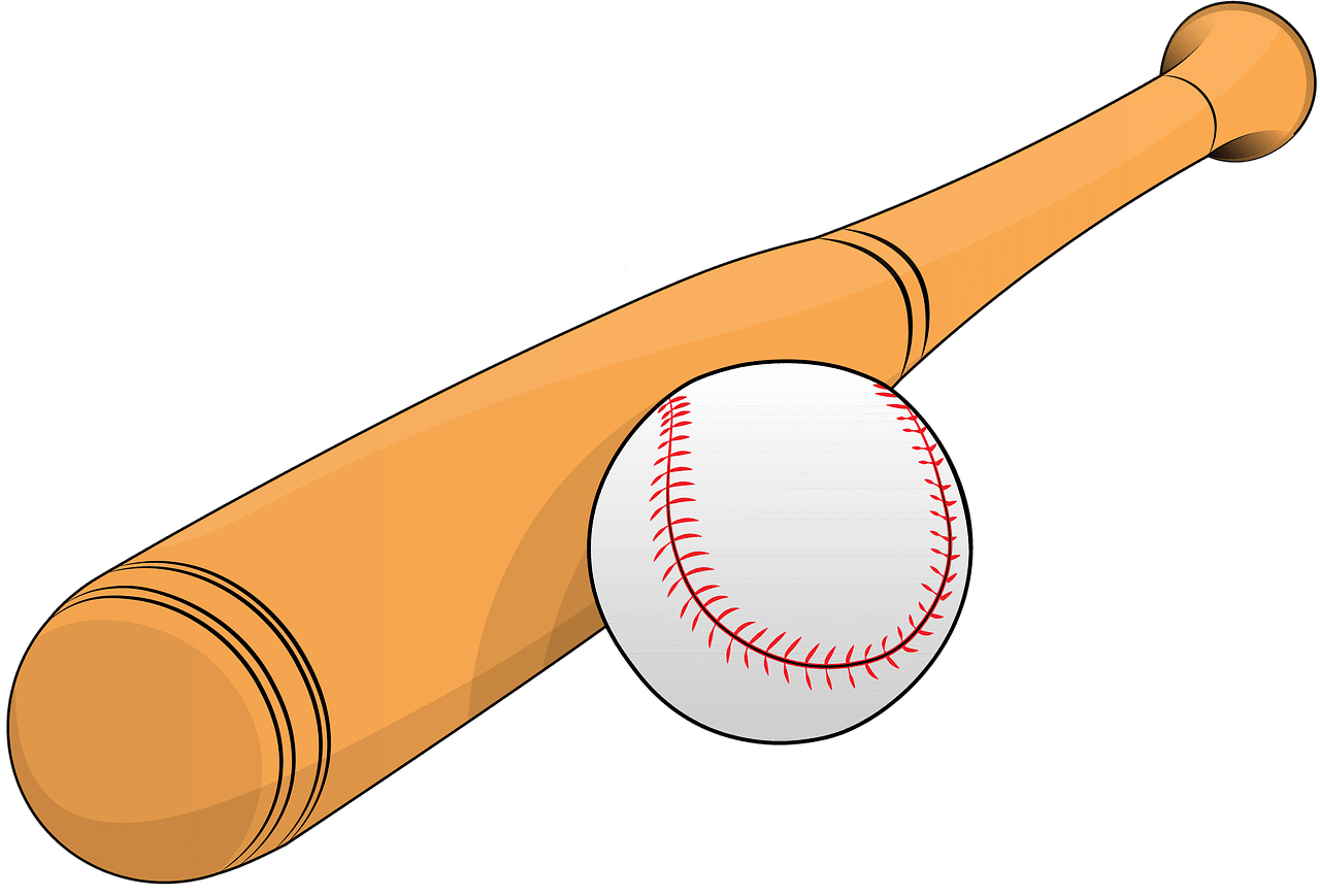 Baseball sports bat image clipart