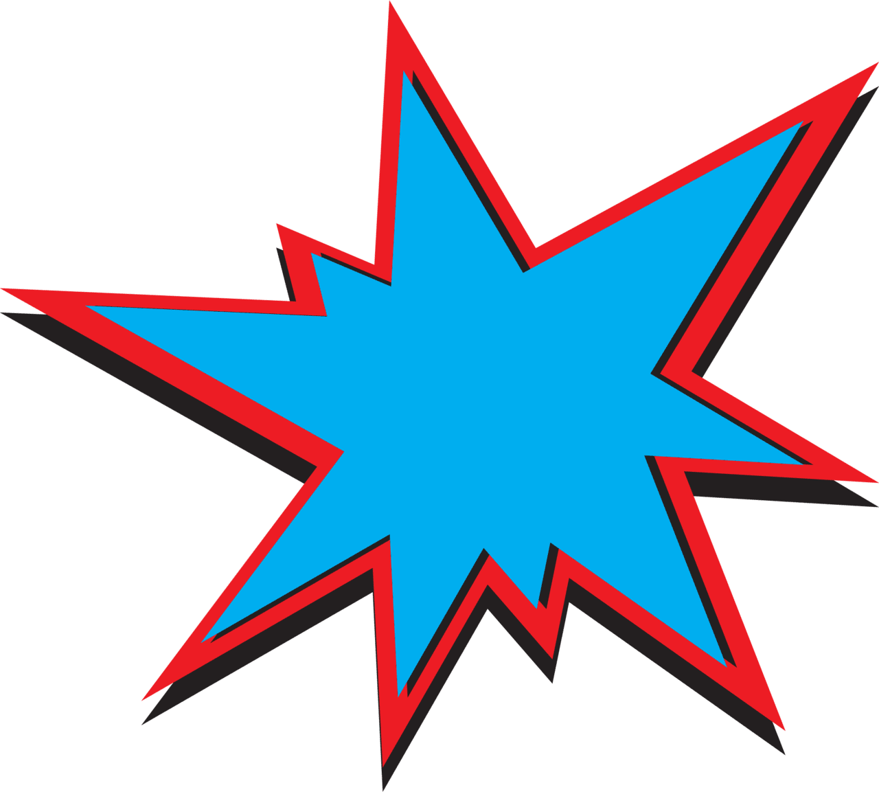 Explosion pin page clipart logo