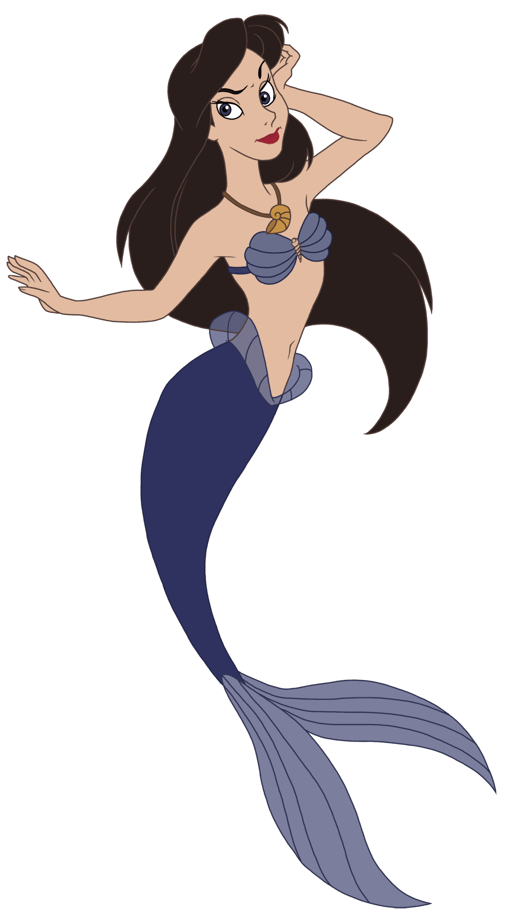 Mermaid pin page clipart free 4