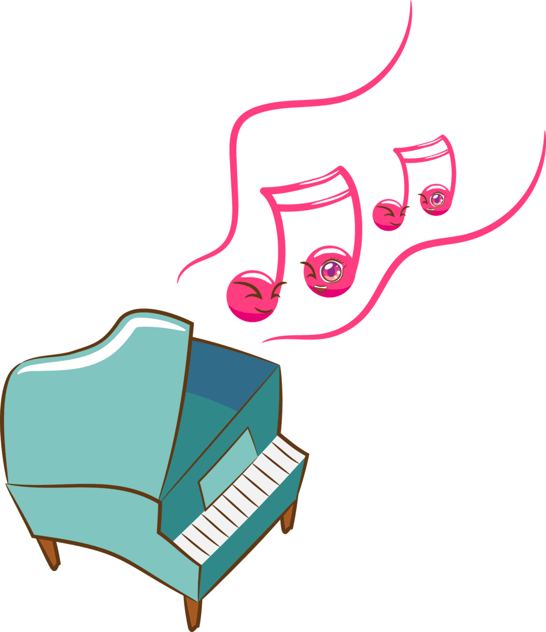 Piano graphic clipart design clip art