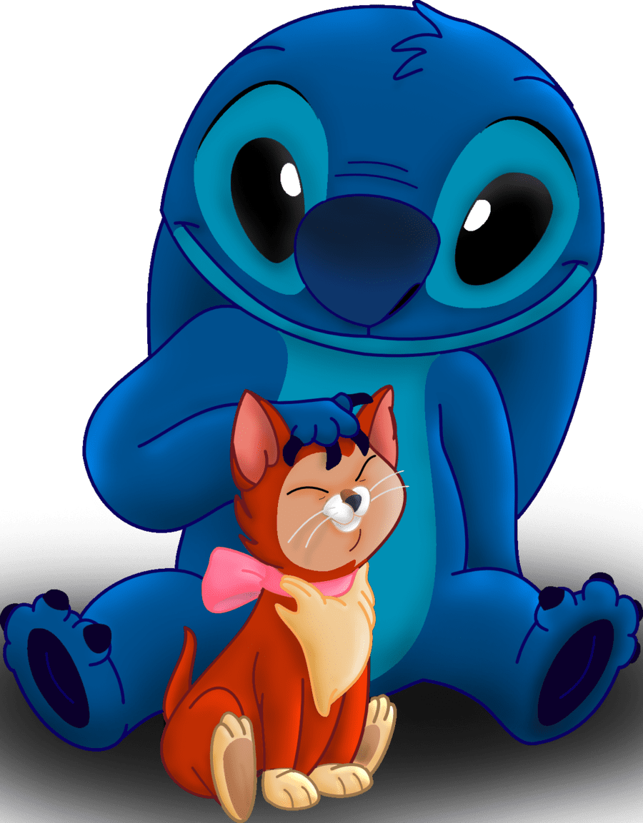 Stitch and dinah by im ellano deviant clipart free