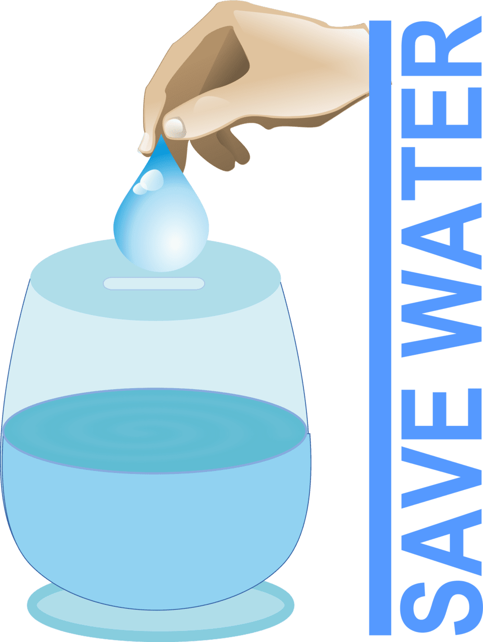 Water bottle save clipart transparent