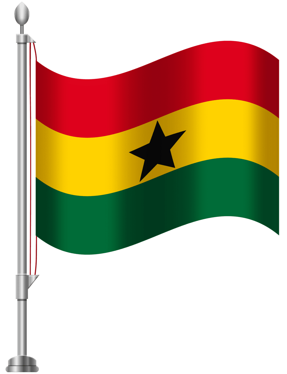 Ghana flag clipart best transparent