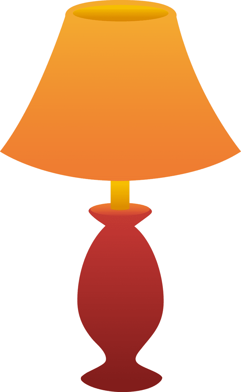 Bedroom lamp clipart image