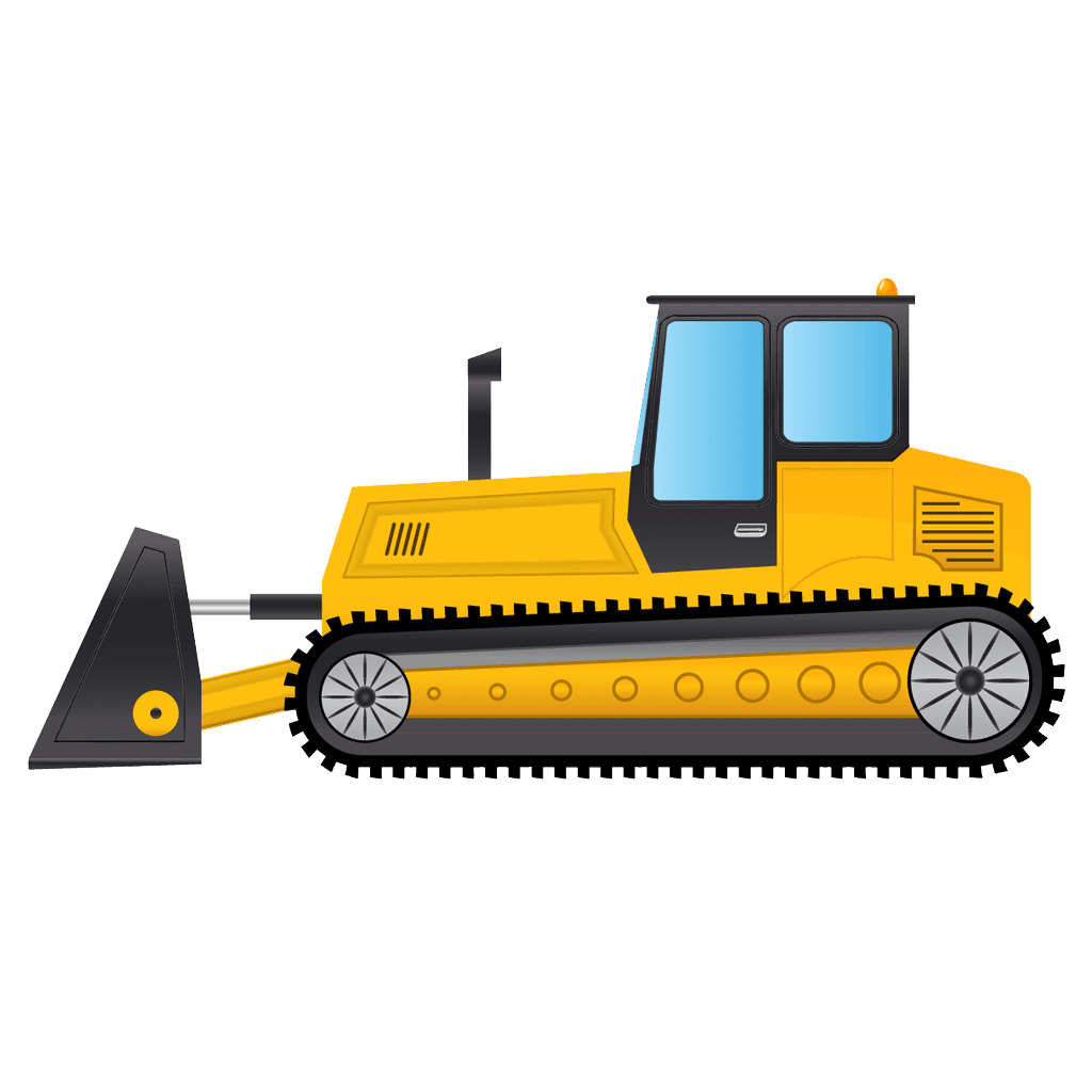 Truck bulldozer clipart clip art